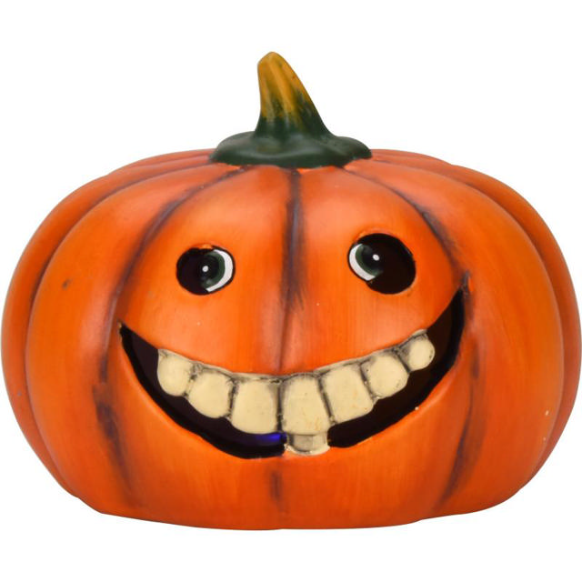 HALLOWEEN PUMPKIN FACE WITH LED - ASSORTED DESIGNS