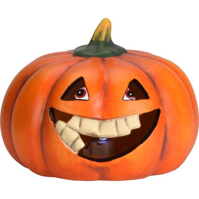 HALLOWEEN PUMPKIN FACE WITH LED - ASSORTED DESIGNS