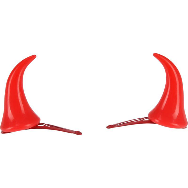 DEVIL HORN HAIRCLIP SET 2PCS