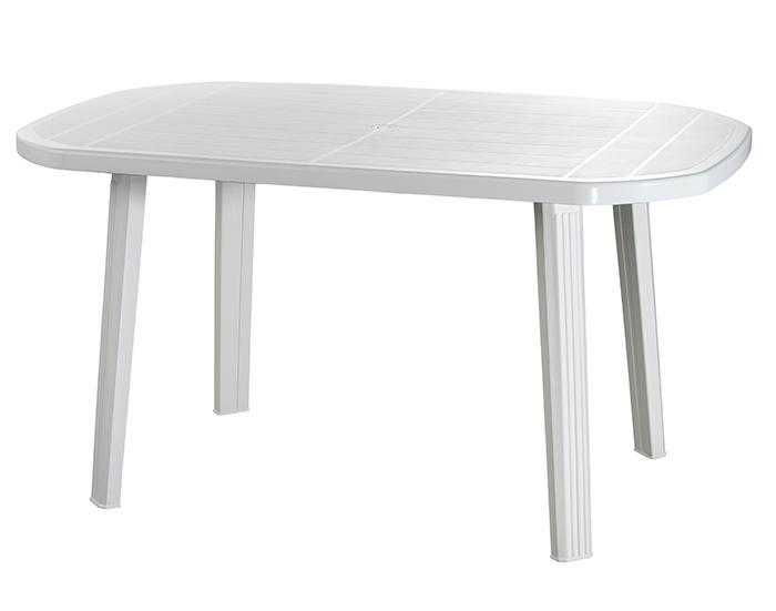 IDEA SALOMONE OVAL TABLE 135X85CM WHITE