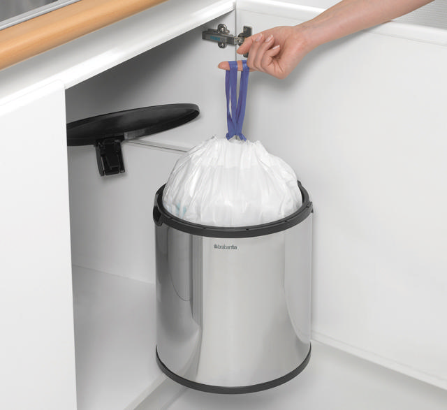 BRABANTIA BRIILIANT STEEL ΕΝΣΩΜΑΤΟΜΕΝΟΣ ΚΑΔΟΣ 15L