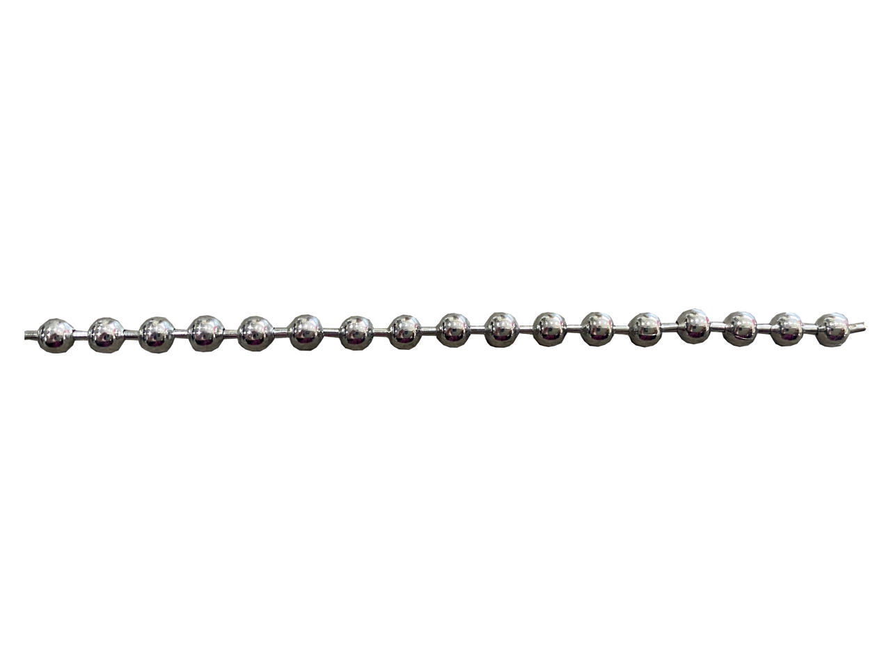 BALL CHAIN 3.2MM CHROME PER METER