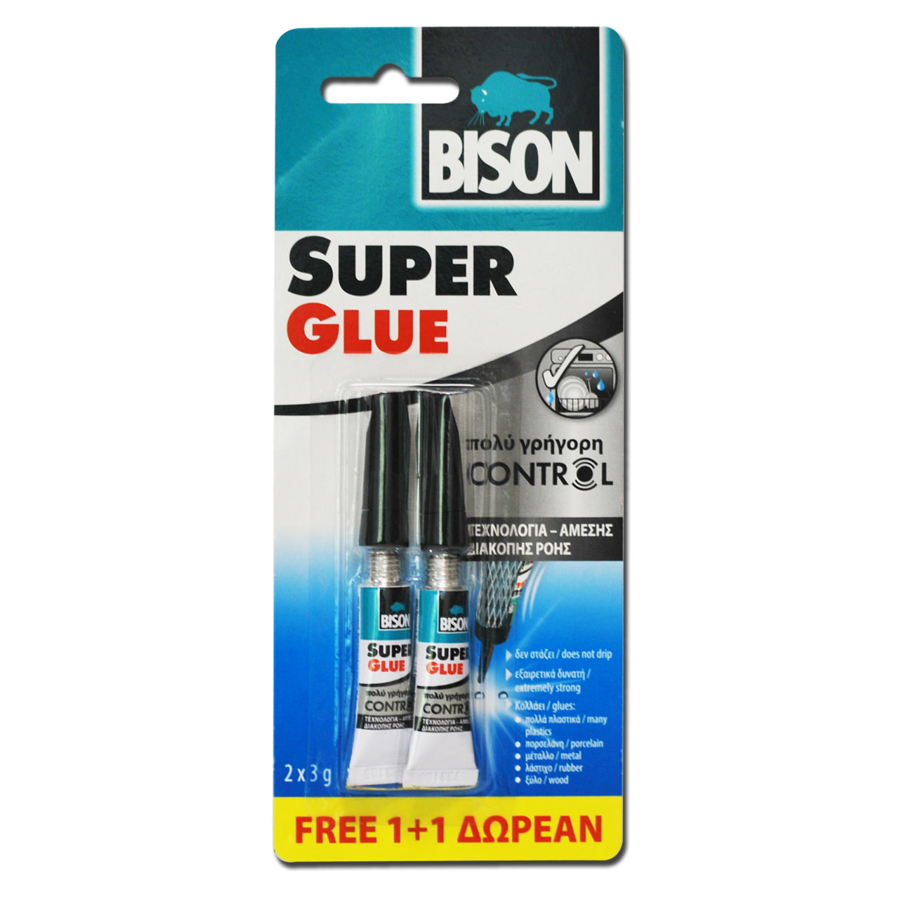 BISON SUPER GLUE PROMO1+1 2X3G