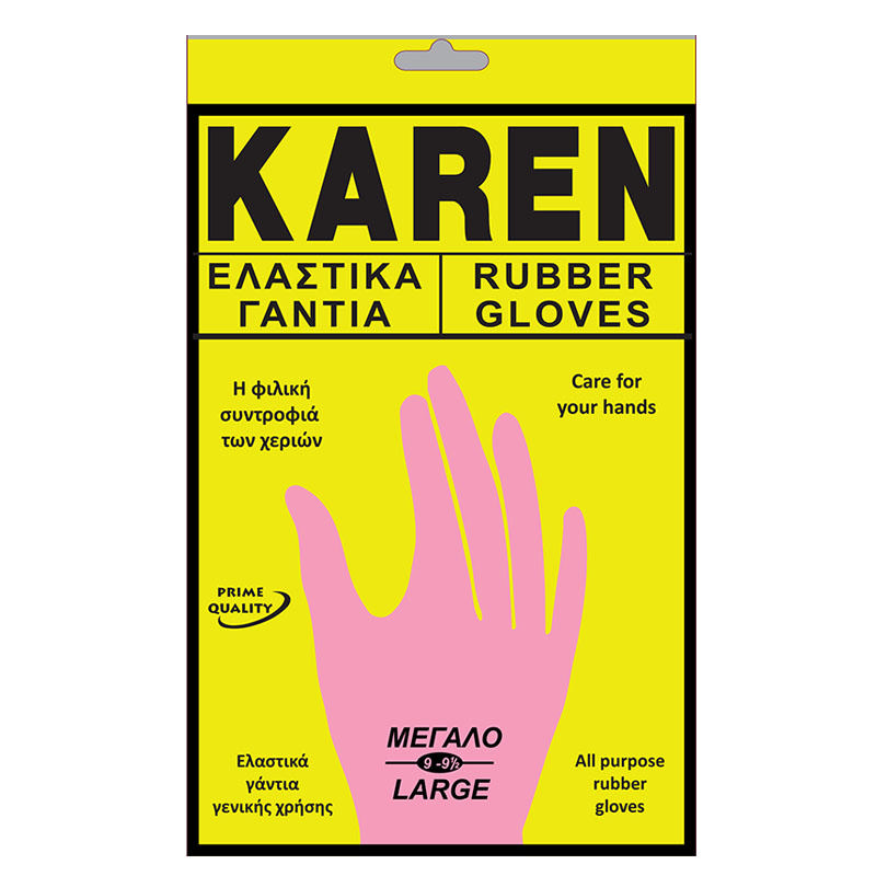 KAREN RUBBER GLOVES-L