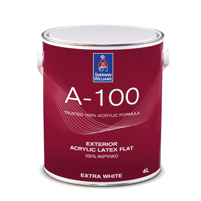 SHERWIN-WILLIAMS® A-100® SUPERWHITE ΑΚΡΥΛΙΚΟ ΧΡΩΜΑ 8L