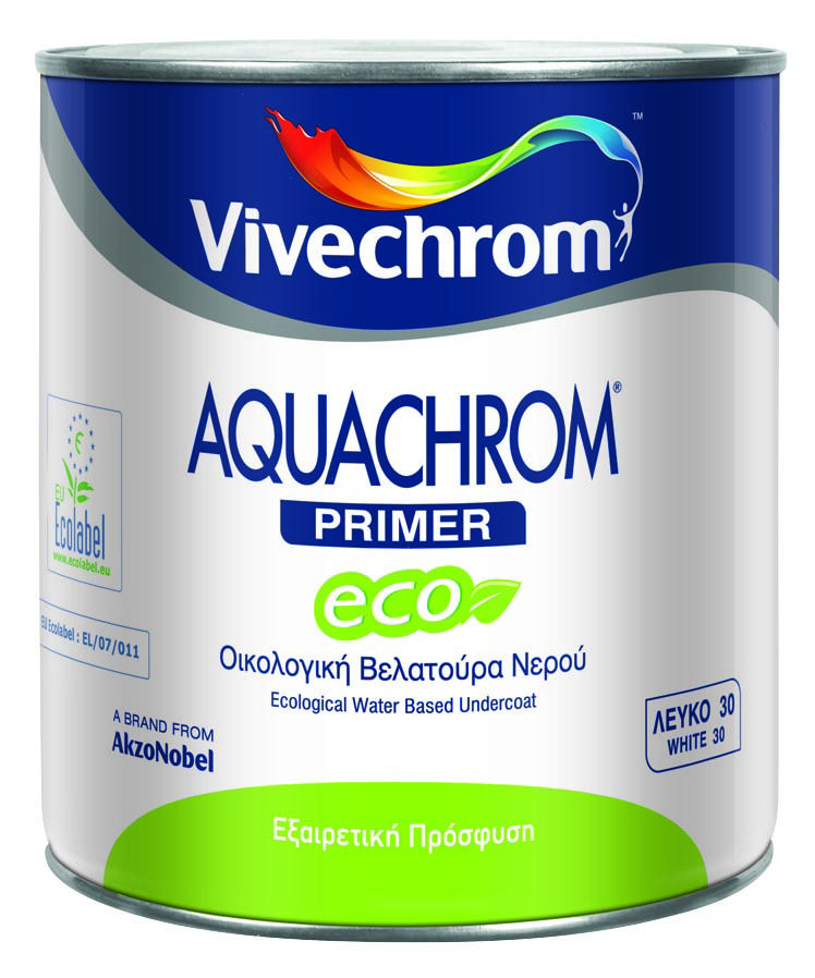 VIVECHROM WHITE AQUACHROME PRIMER ECO WATER BASED UNDERCOAT 750ML+10%