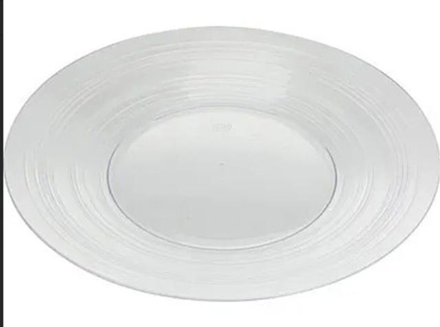 PLATE CLEAR TRANSPARENT PS WIT