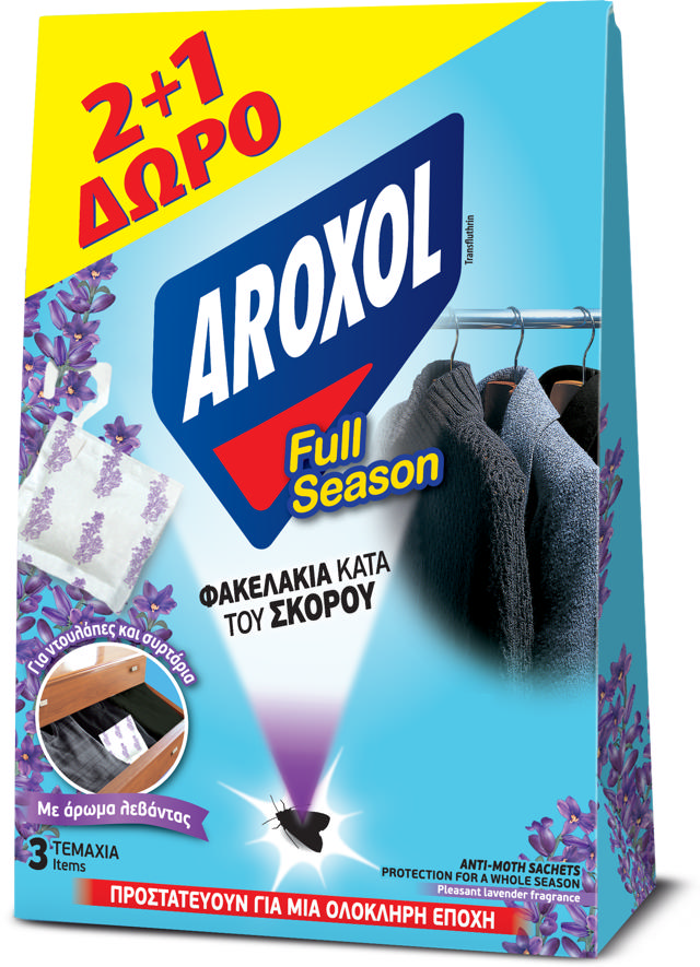 AROXOL FULL SEASON SACHET 2+1FREE