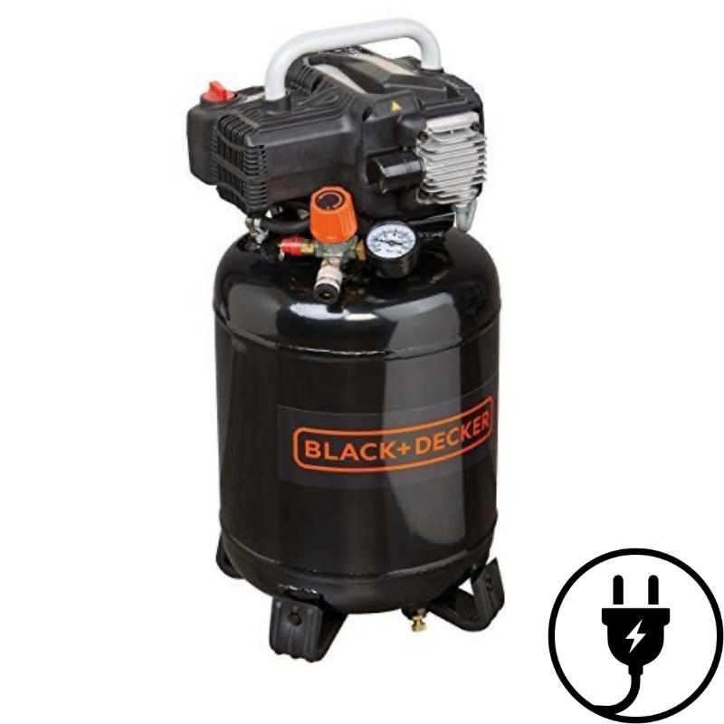 BLACK & DECKER BD195/24V-NK OILLESS AIR COMPRESSOR 1,5HP 24L 10BAR