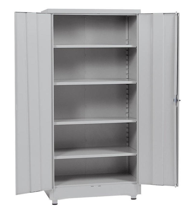 CRONOS UTILITY METALLIC CABINET 2 DOORS WITH 4 SHELVES 90X39X180CM