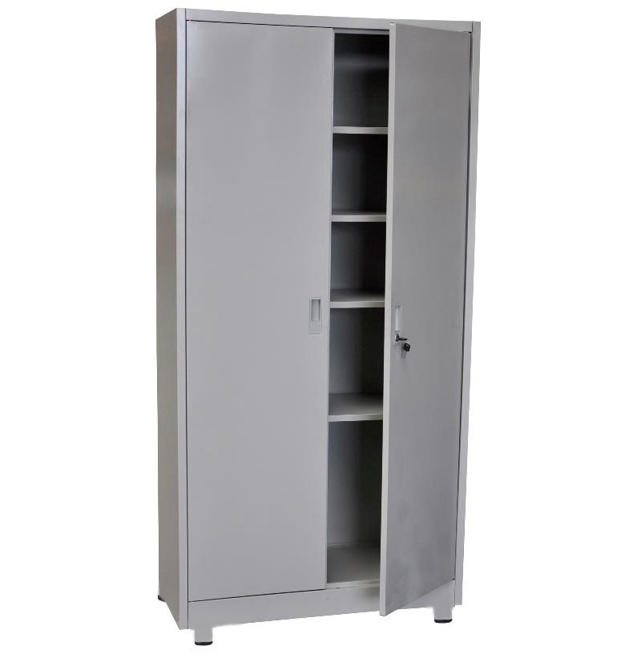 CRONOS UTILITY METALLIC CABINET 2 DOORS WITH 4 SHELVES 90X39X180CM