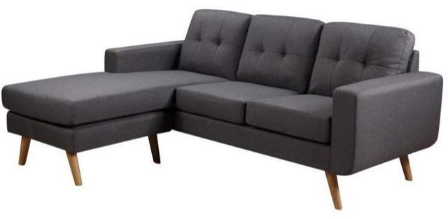 PARIS CORNER SOFA - DARK GREY