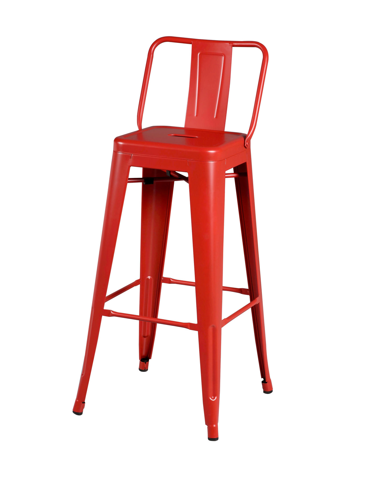 JONES STEEL STOOL CHAIR - RED