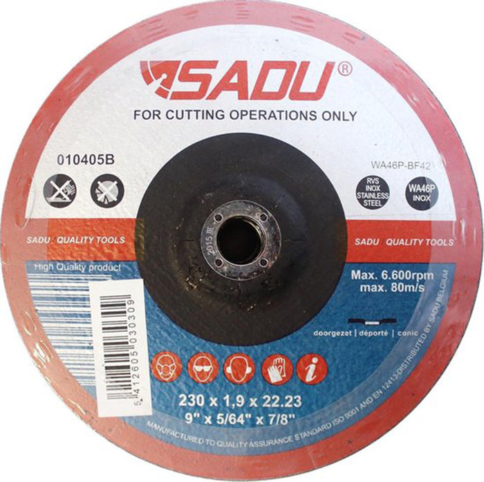 SADU INOX CUT-OFF DISC 230MM X 1.9MM 