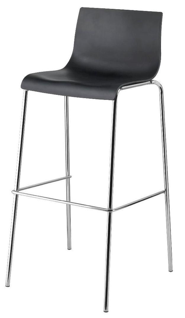 FLORA KITCHEN STOOL PP SEAT - BLACK