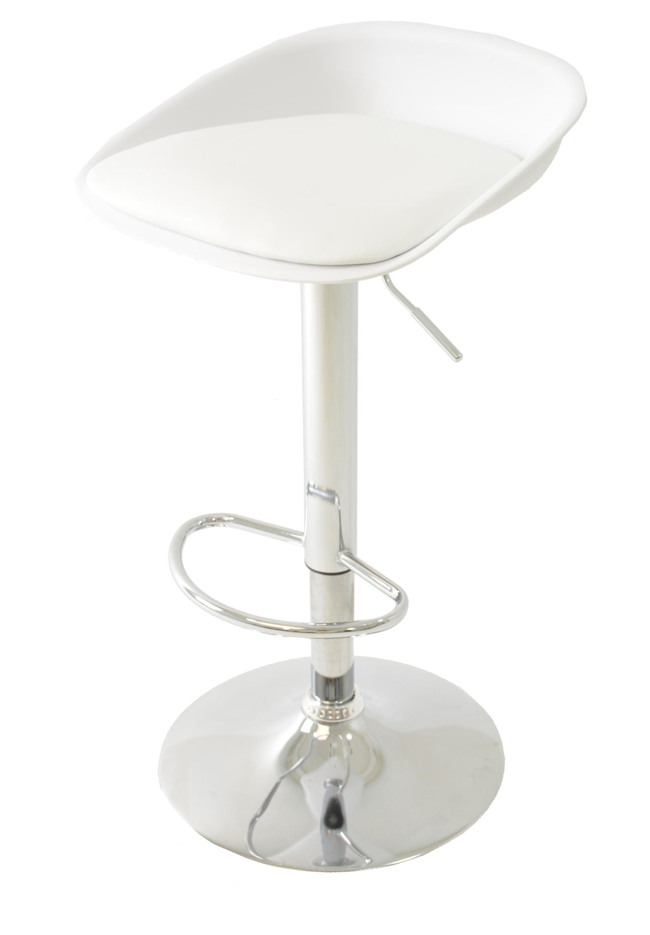 LORA BAR STOOL PP SEAT - WHITE