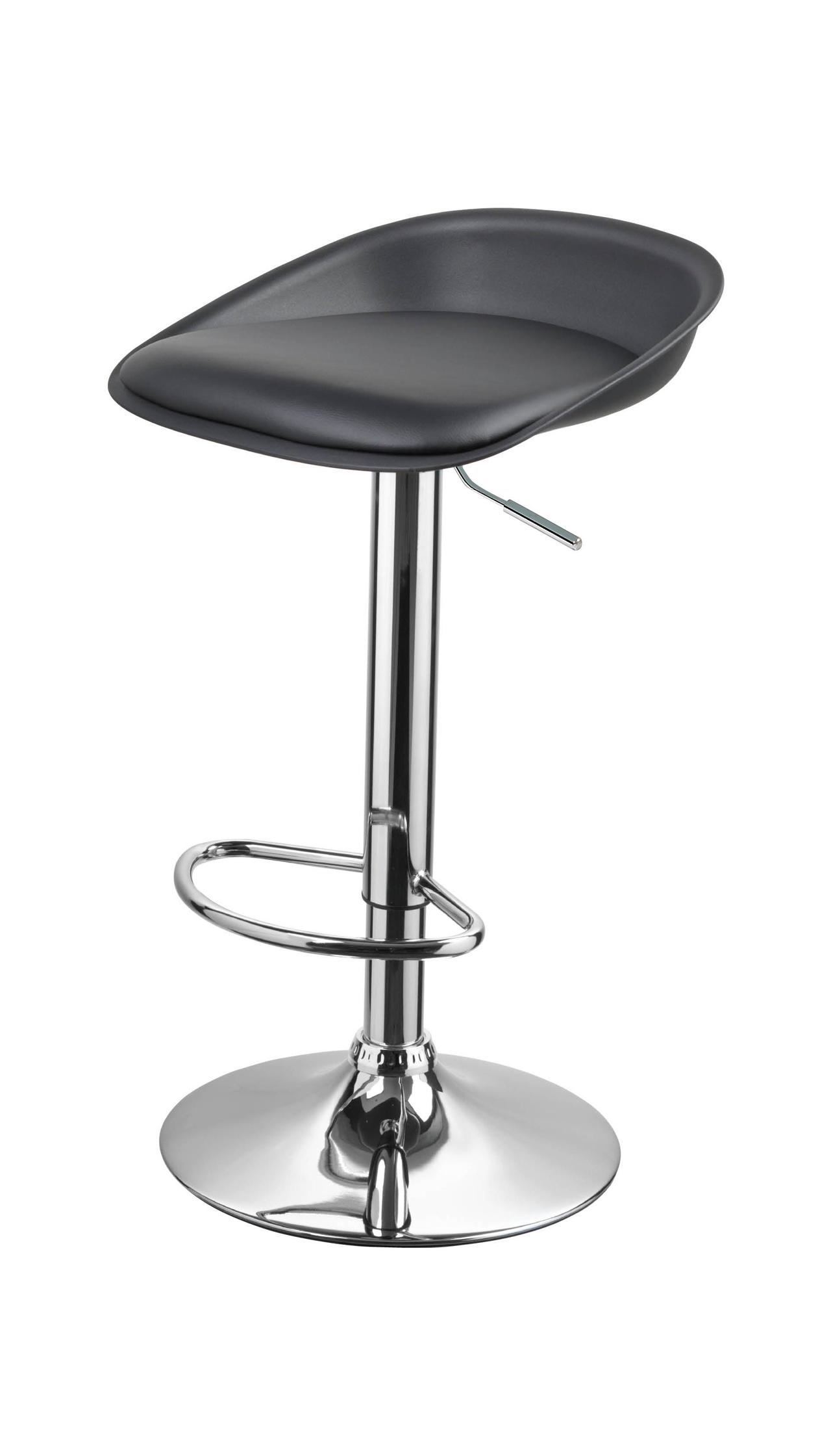 LORA BAR STOOL PP SEAT - BLACK