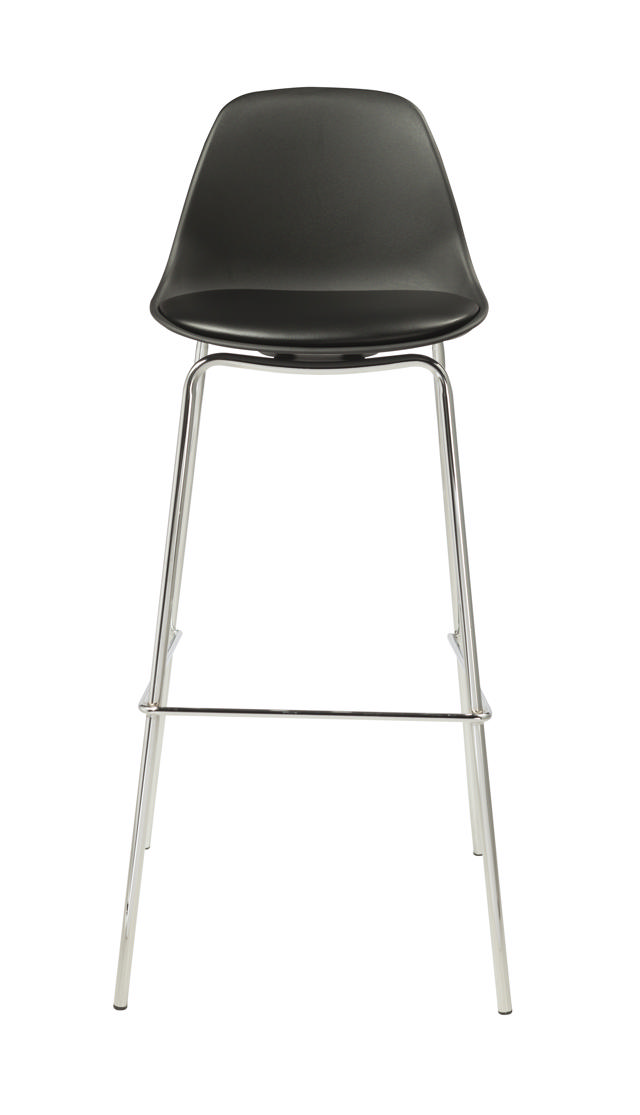 NORA KITCHEN STOOL PP SEAT - BLACK