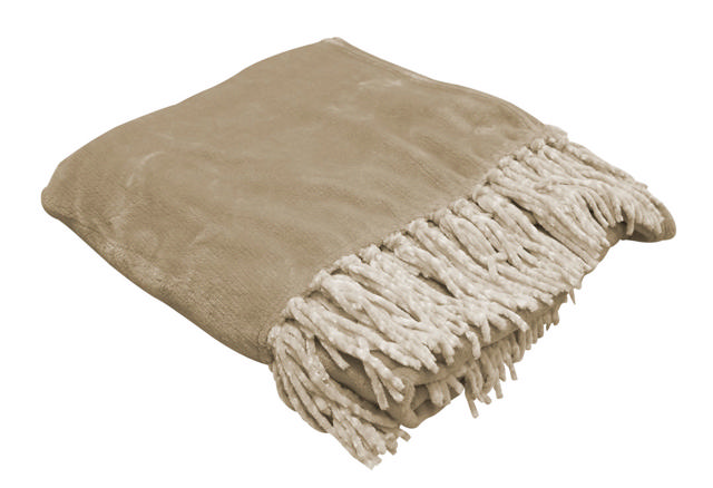 FLANNEL BLANKET 150X200CM BEIGE