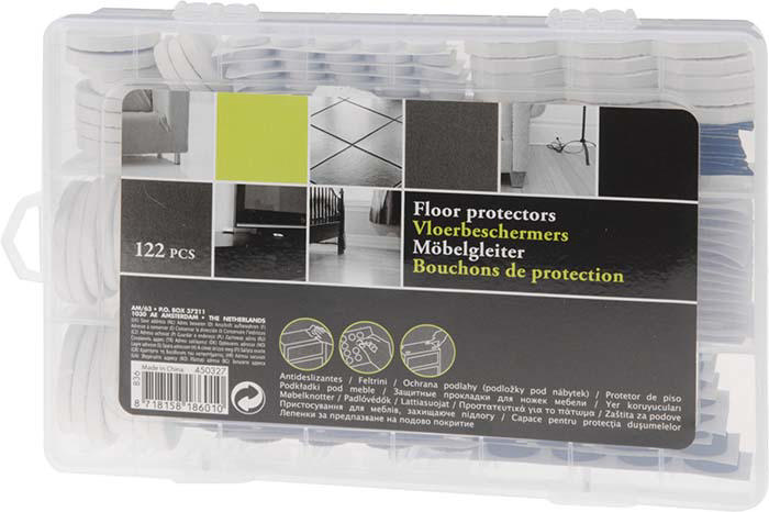 FLOOR PROTECTIVE NON SLIP SET 122PCS IN PVC BOX