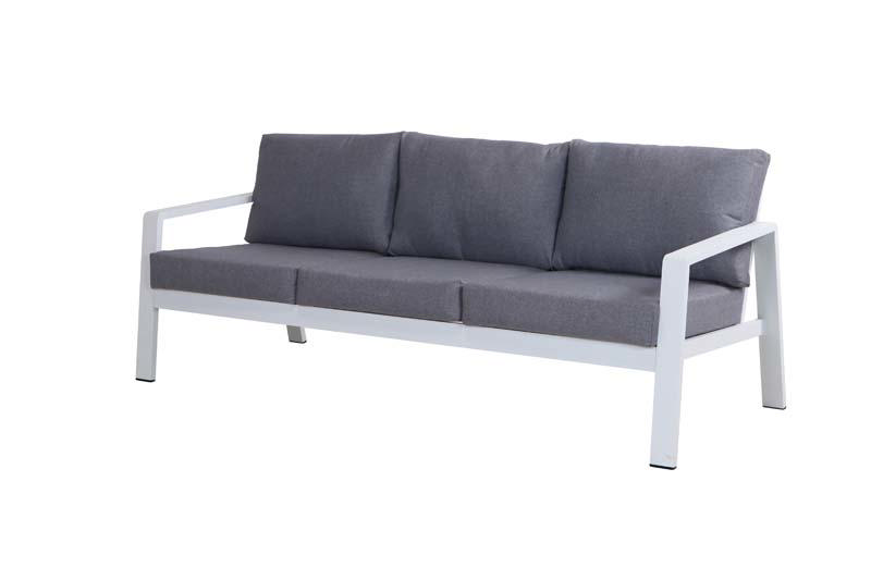 MASSA 3SEAT SOFA 201Χ85Χ72CM - WHITE