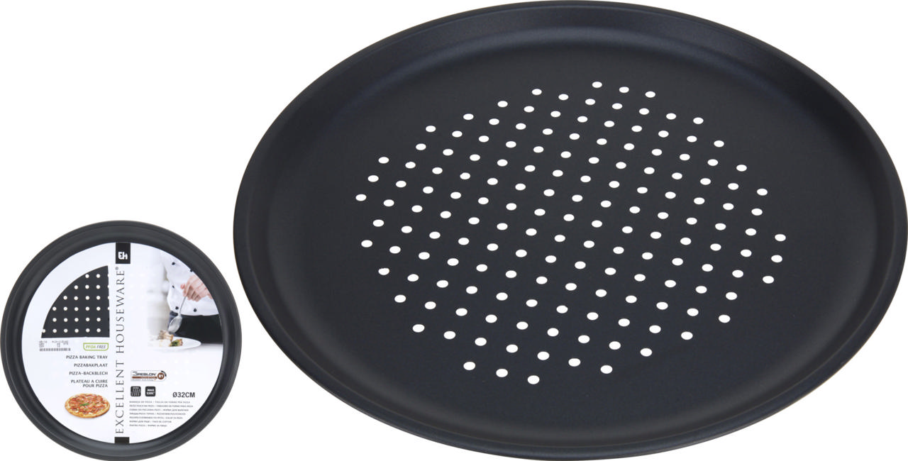 PIZZA PLATE NON STICK DIA 32CM