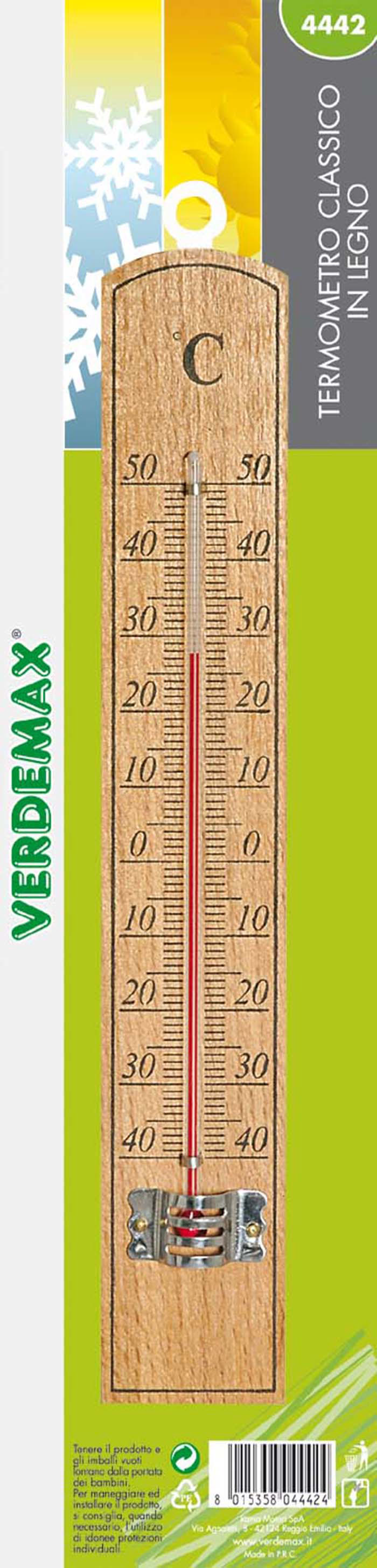 VERDEMAX CLASSIC THERMOMETER 22X3.5CM