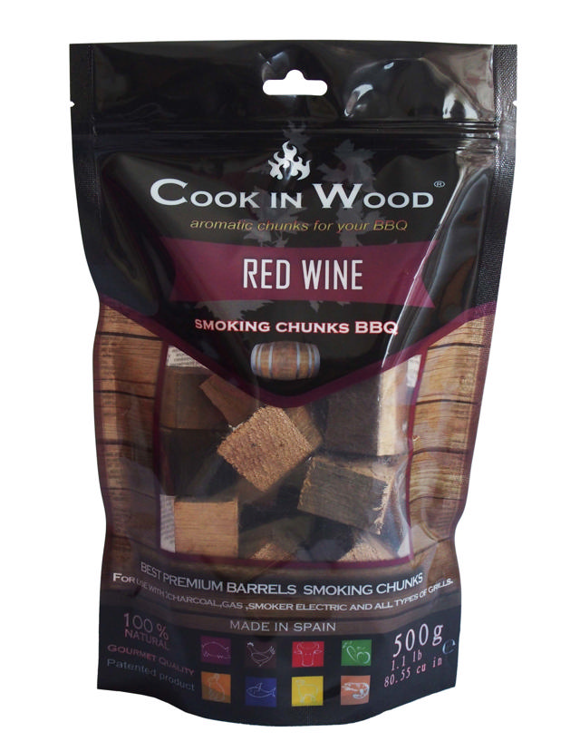 COOK IN WOOD SMOKING CHUNKS RED WINE 500GR 