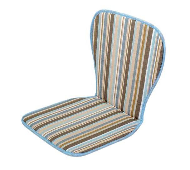 CUSHION BROWN/BLUE WITH STRIPES 46X82X2CM 