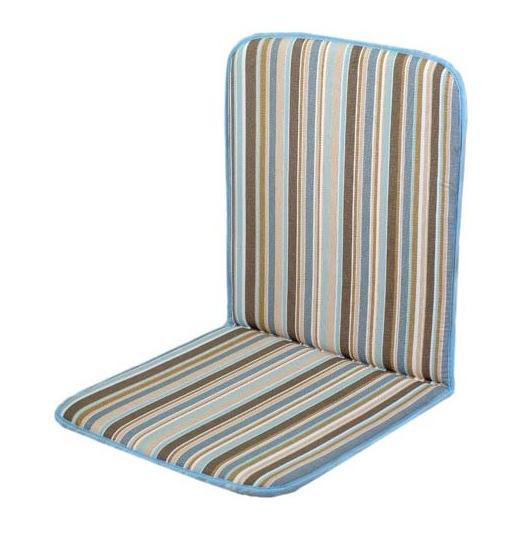 CUSHION STANDARD BROWN/BLUE WITH STRIPES 95X48X4CM