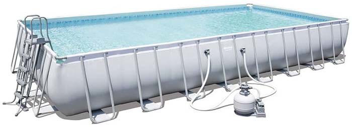 BESTWAY 56623 POWER STEEL RECTANGULAR FRAME POOL 956X488X132CM