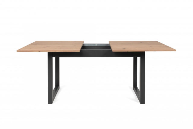 FINORI 2946 DENVER EXTENDABLE TABLE 160-200CM - BLACK/OAK