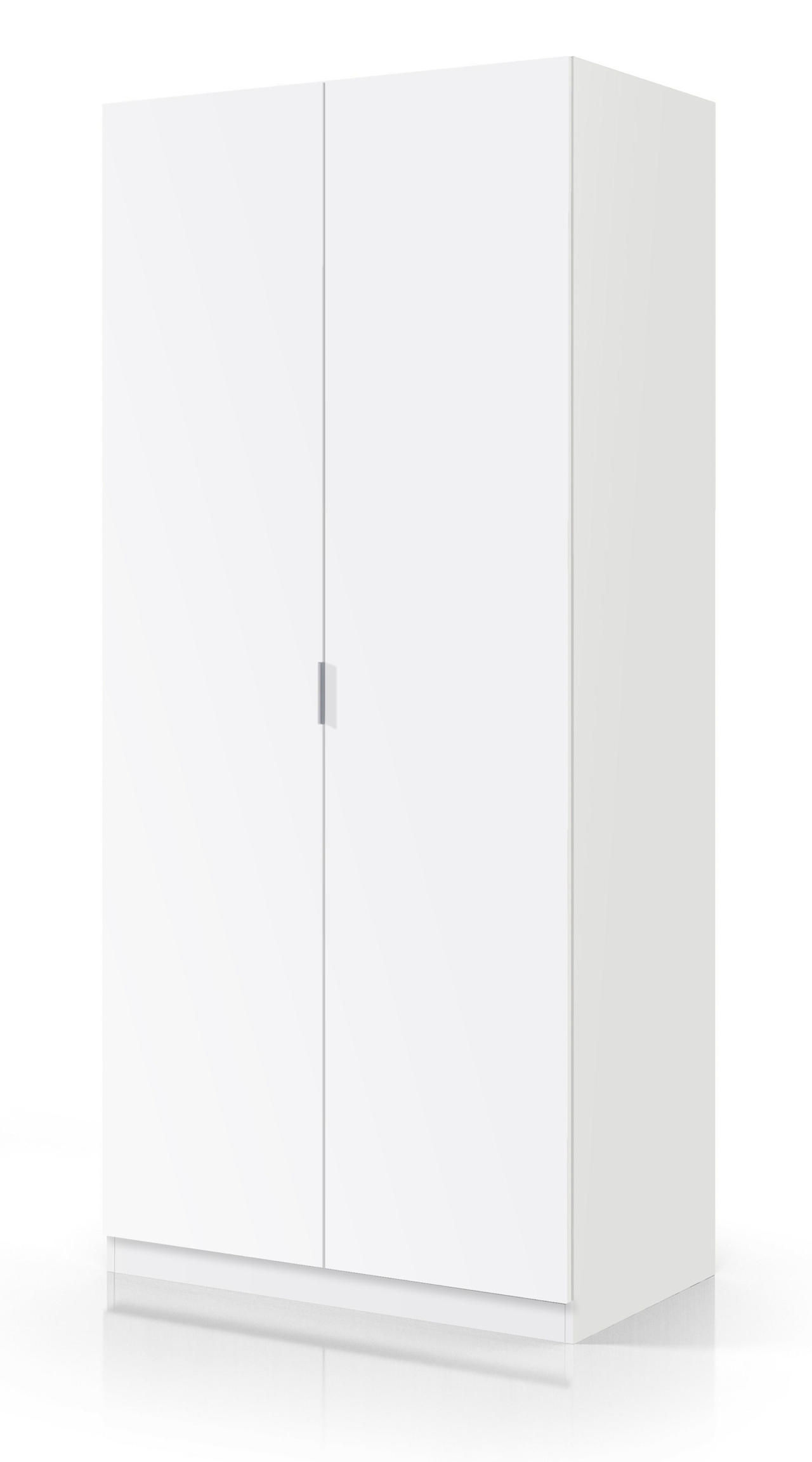 FORES WARDROBE 2-DOOR 180X81X52CM - WHITE