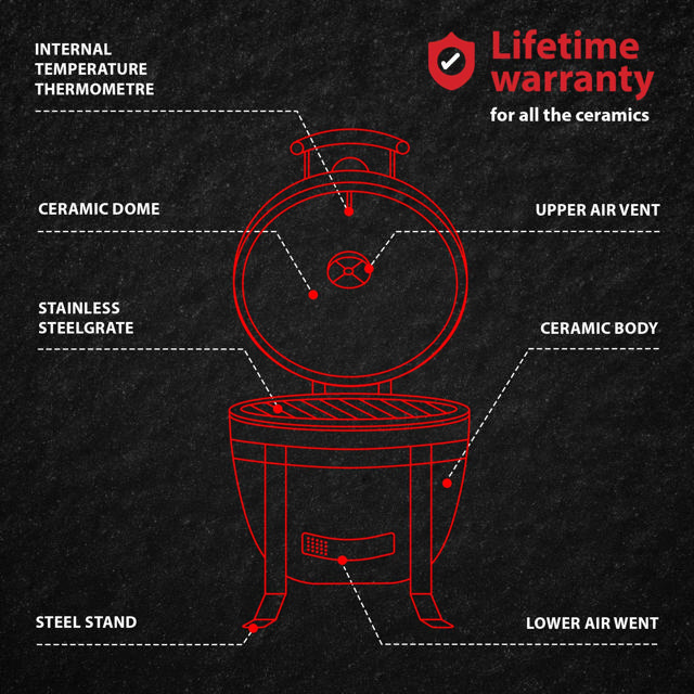 TOPKAMADO XLARGE ΨΗΣΤΑΡΙΑ 59CM (23'')