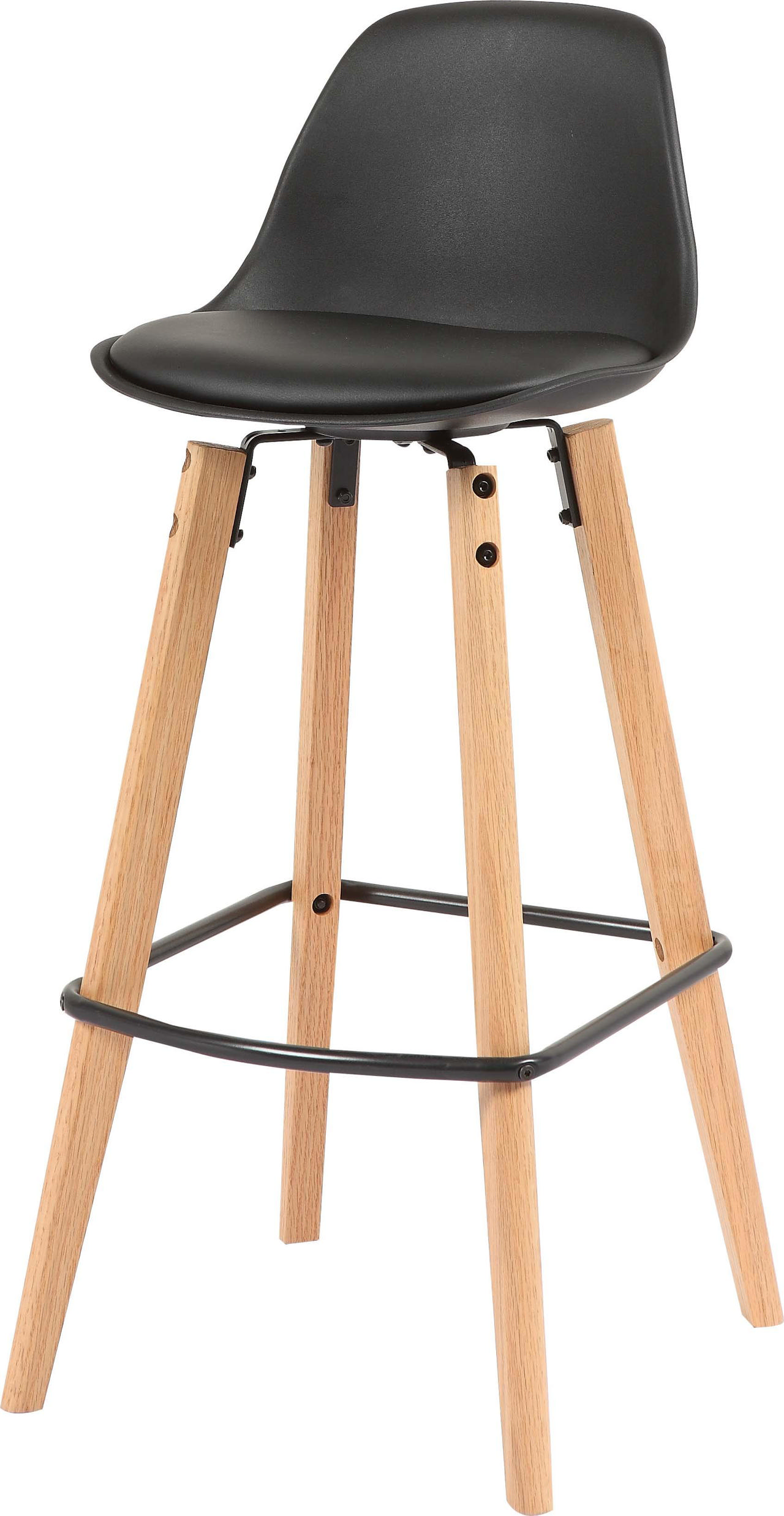 BORA BAR STOOL SEAT - BLACΚ