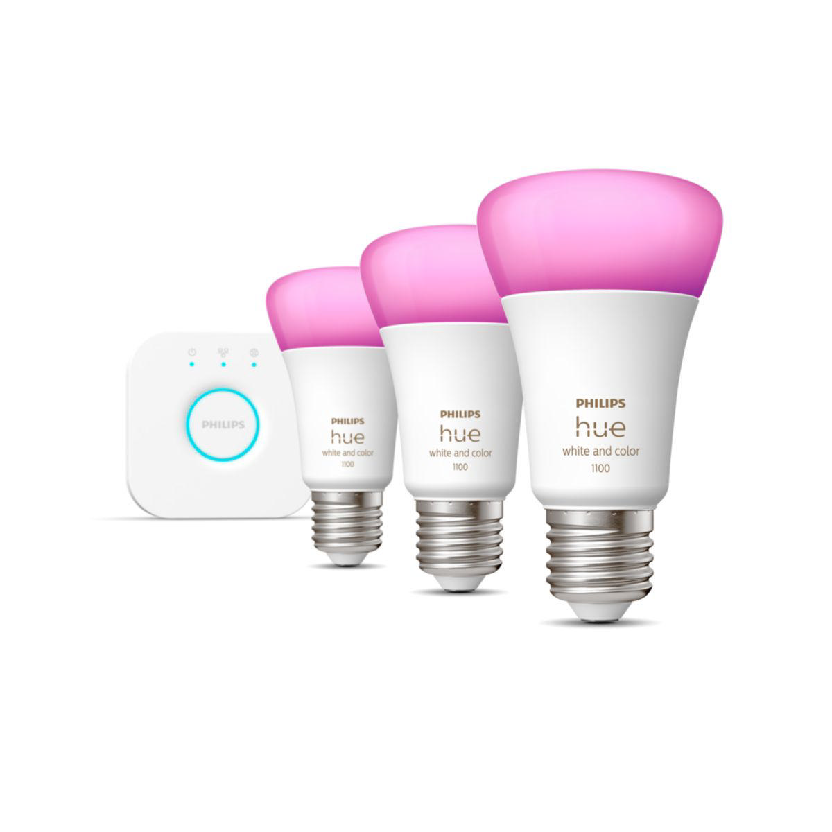 PHILIPS HUE WHITE COLOR AMBIANCE 9W A60 E27 SET 3PCS (75W)