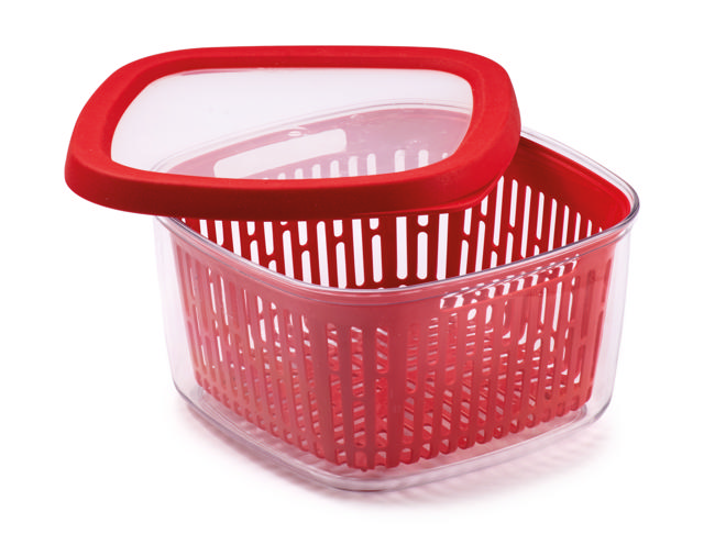 SNIPS AROMA PLASTIC FOOD CONTAINER 1.5L RED