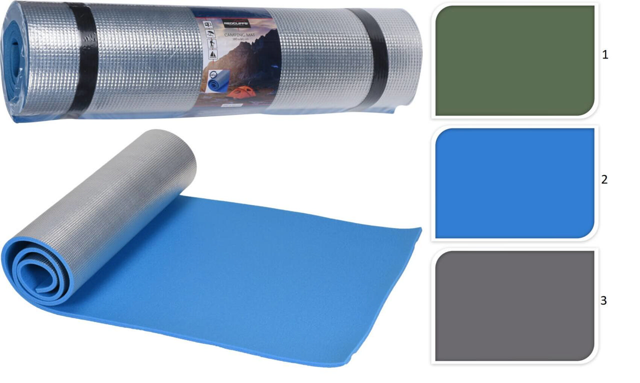 CAMPING MAT 180X60CM 3 ASSORTED COLOURS