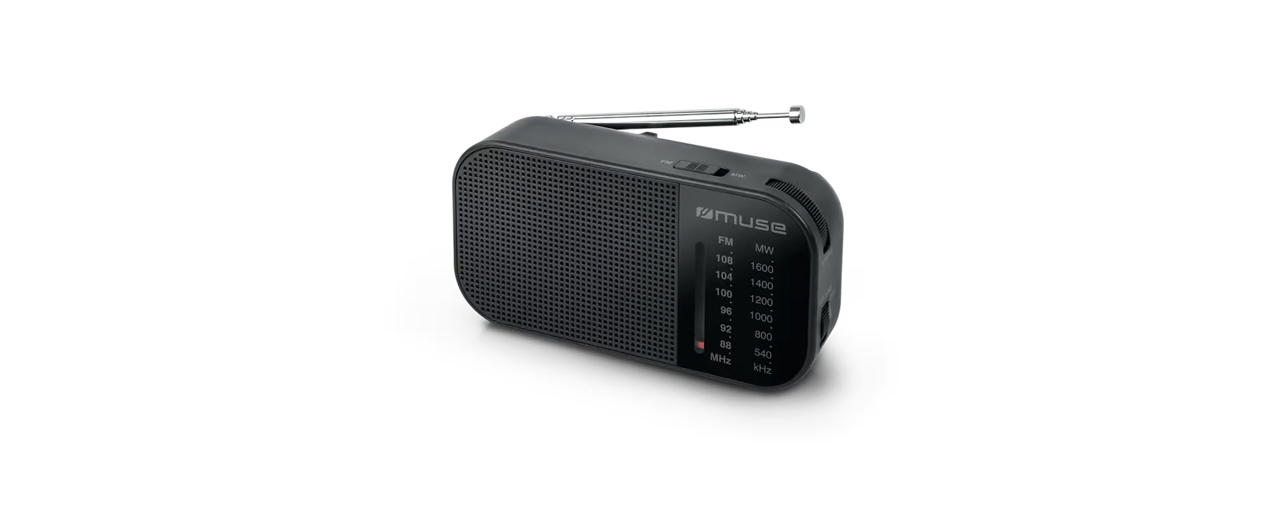 MUSE FM POCKET RADIO - BLACK