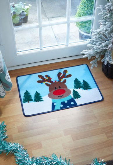 MERRY XMAS RUDOLPH MAT 40X60CM