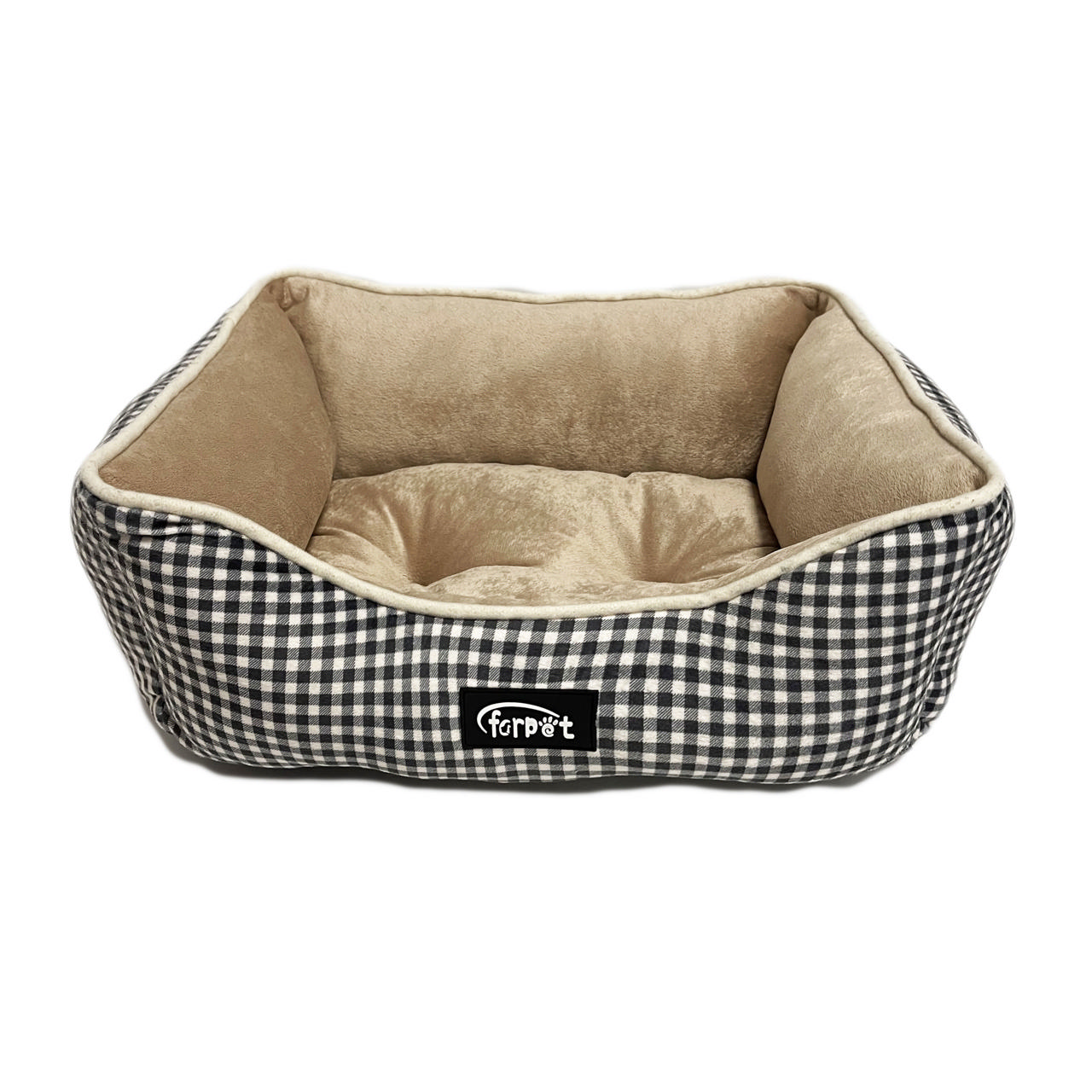 SHC DOG BED 60X48X18CM STRIPE