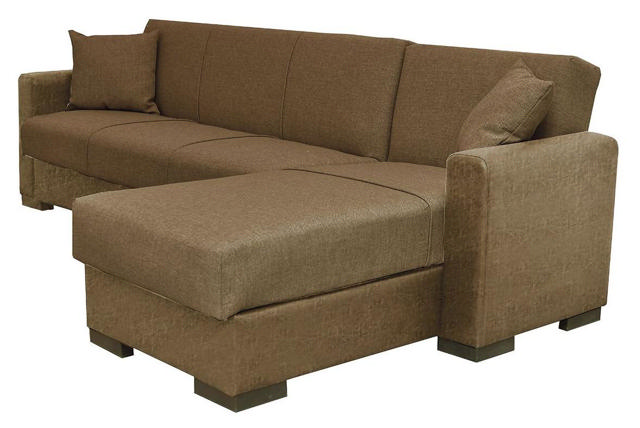 JOSE CORNER SOFA BED - BROWN