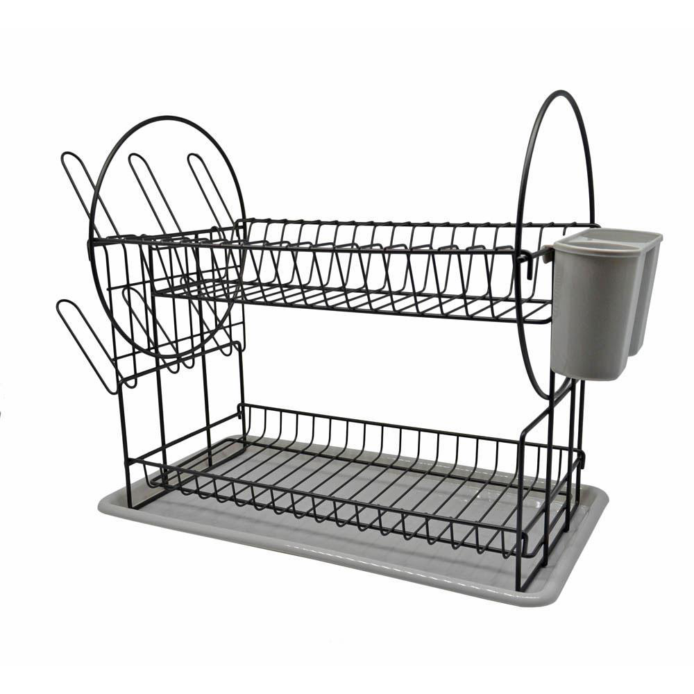 ANKOR DISHRACK 2 TIER 50X24CM GREY