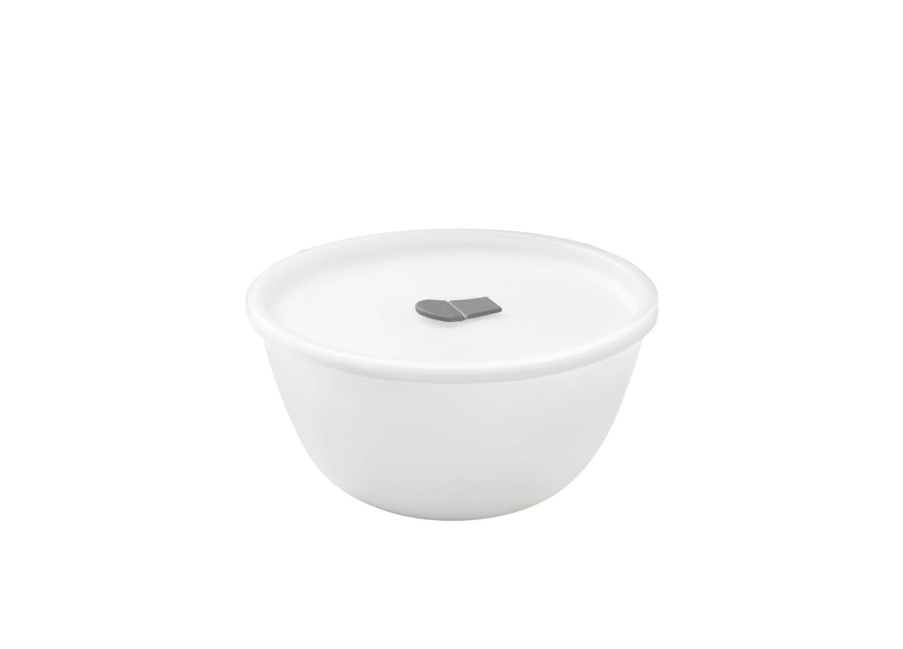 MIXING BOWL 750ML WITH LID WHITE