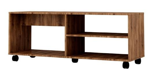 TV STAND MELAMINE -  BRANDY OAK