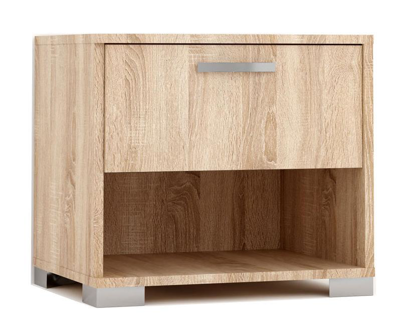 BEDSIDE TABLE 50X36X55CM - SONOMA OAK