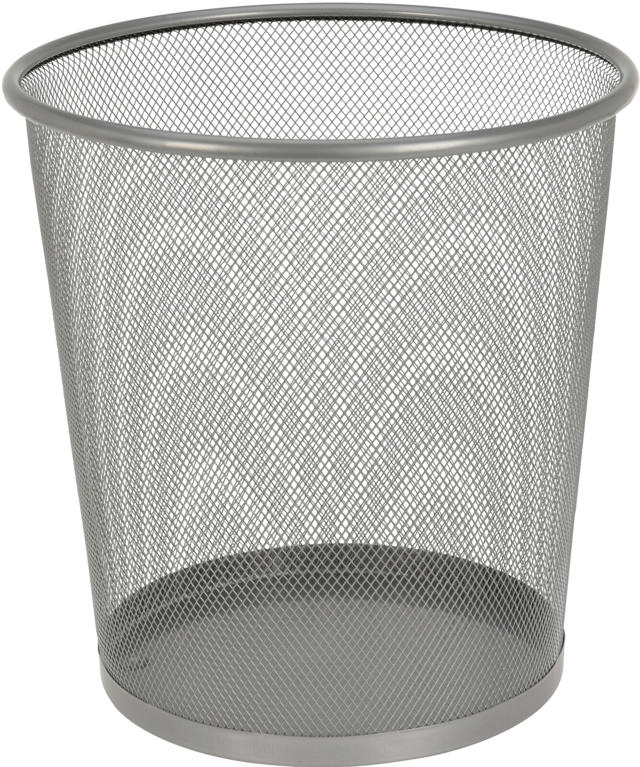 PAPER BASKET MESH METAL - SILVER