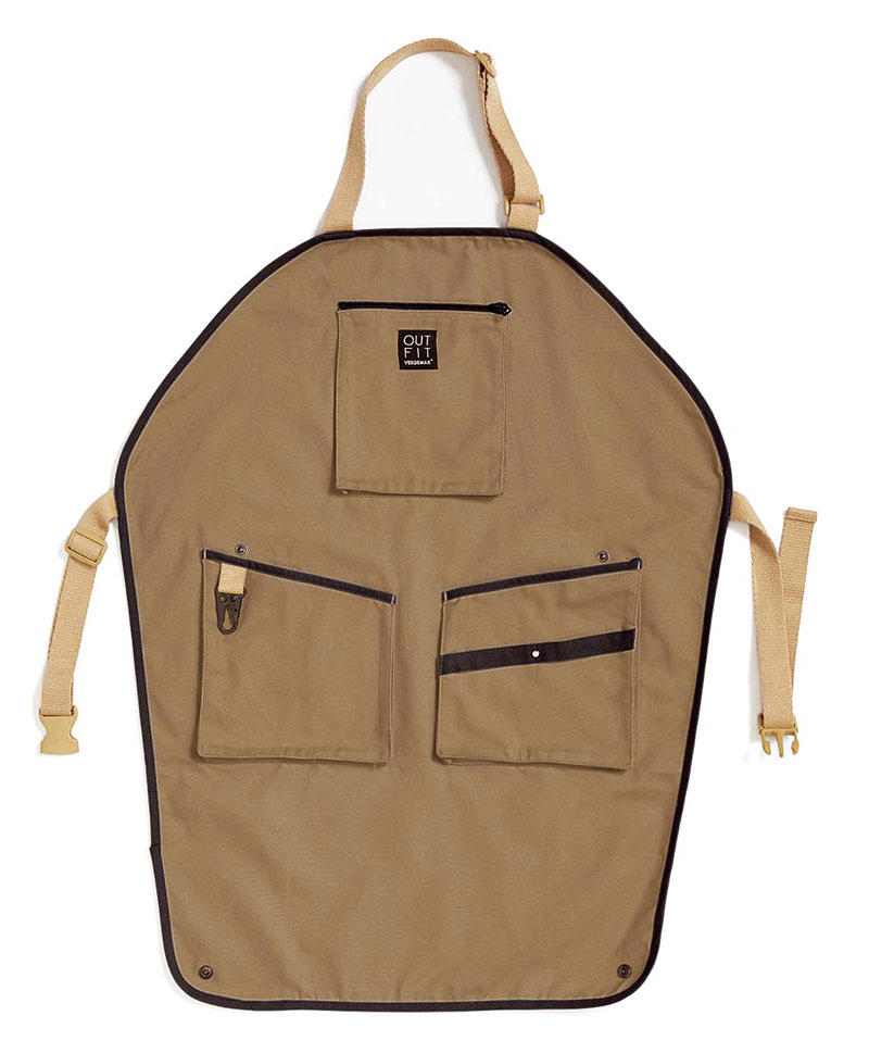 VERDEMAX WORK LONG APRON - BEIGE