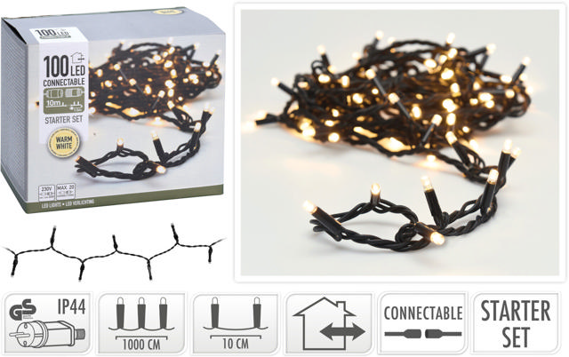 ΕΚΚΙΝΗΣΗ 100LED ΘΕΡΜΟ ΛΕΥΚΟ 230V