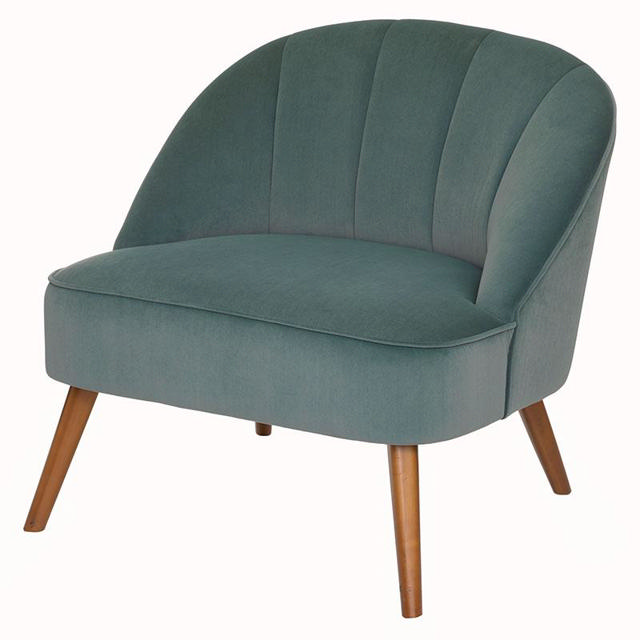 ATMOSPHERA NAOVA VELVET ARMCHAIR - GREEN